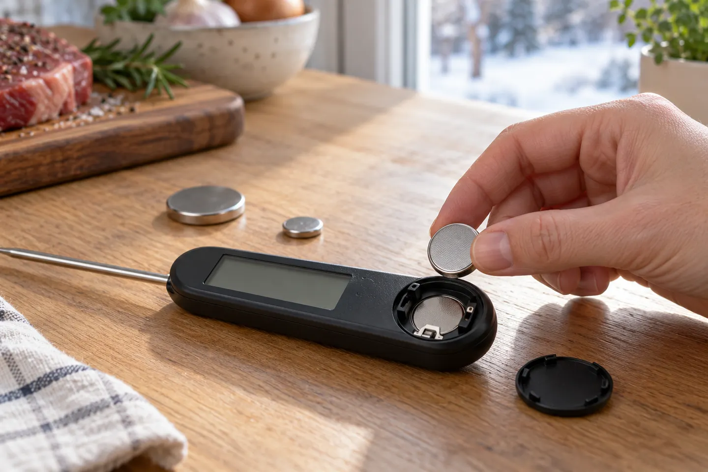 Meat Thermometer Batteries: Types and Replacement