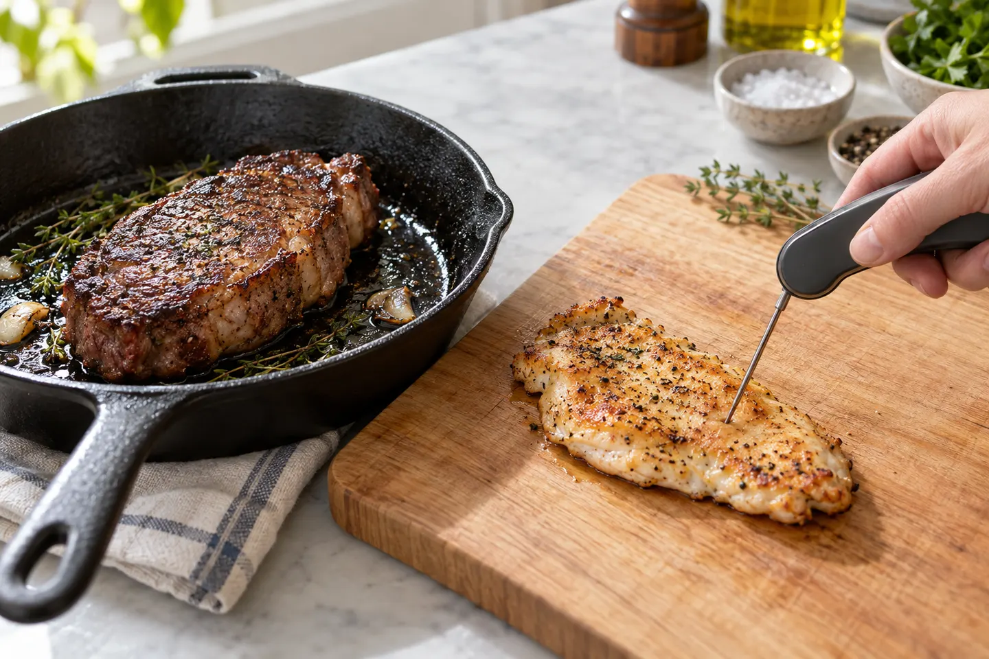 Thermocouple Meat Thermometers for Fast Cooking Checks