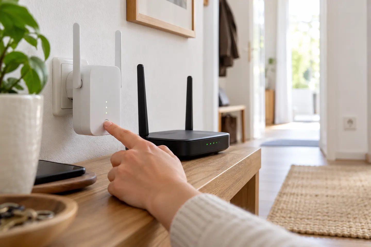 Wireless-N WiFi Repeater verbinden und korrekt einrichten