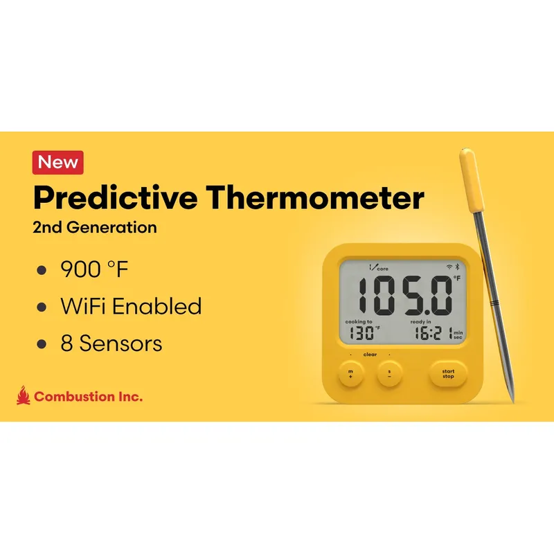 Combustion Predictive Thermometer with WiFi Booster