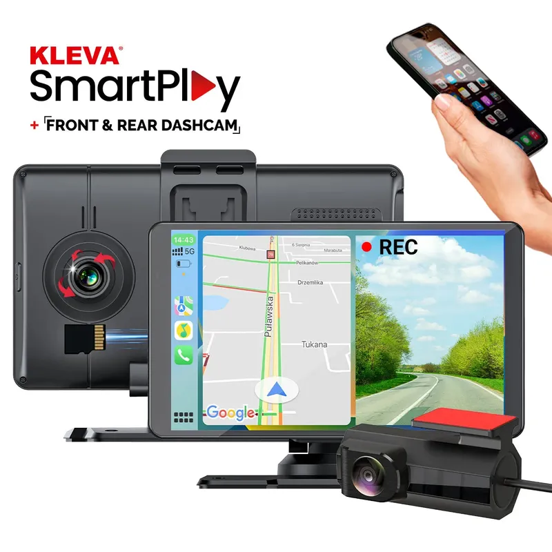 Kleva SmartPlay 7-inch Front & Rear Dash Cam