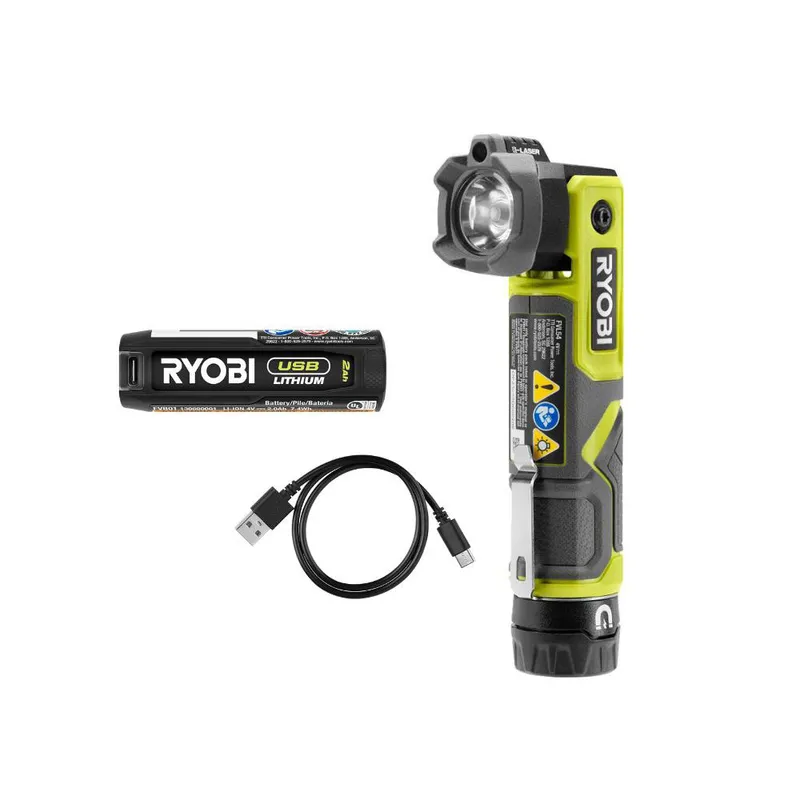 Ryobi USB Lithium LED Pivoting Laser Kit FVL54K