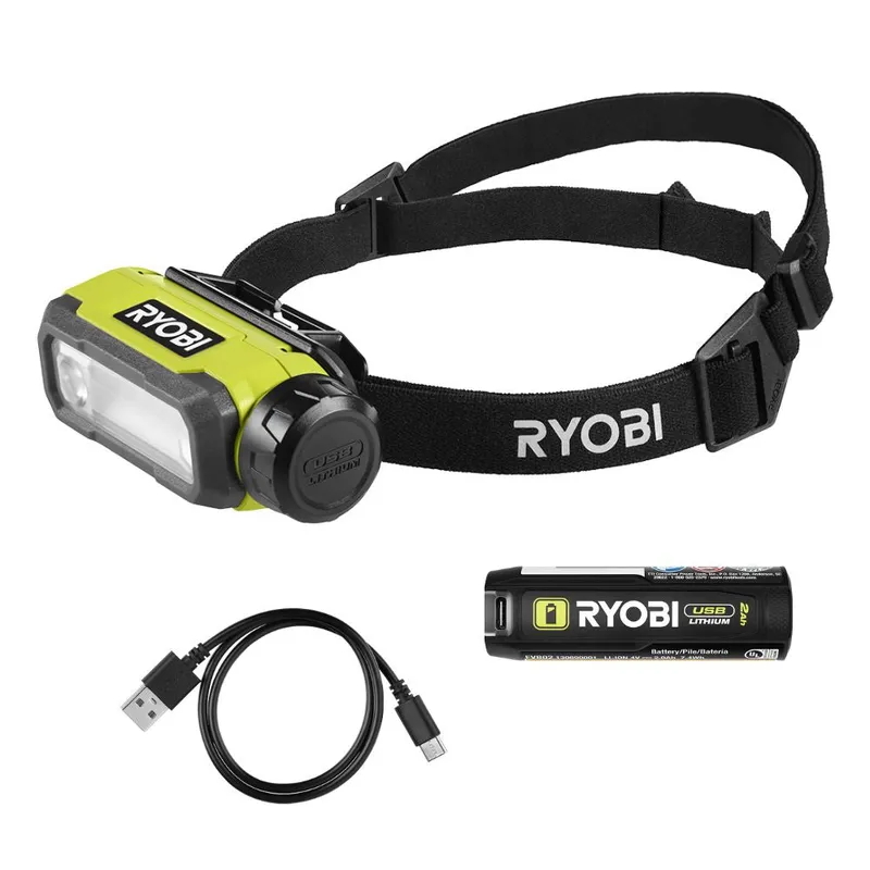 Ryobi USB Lithium Magnetic LED Headlamp Kit FVL61K