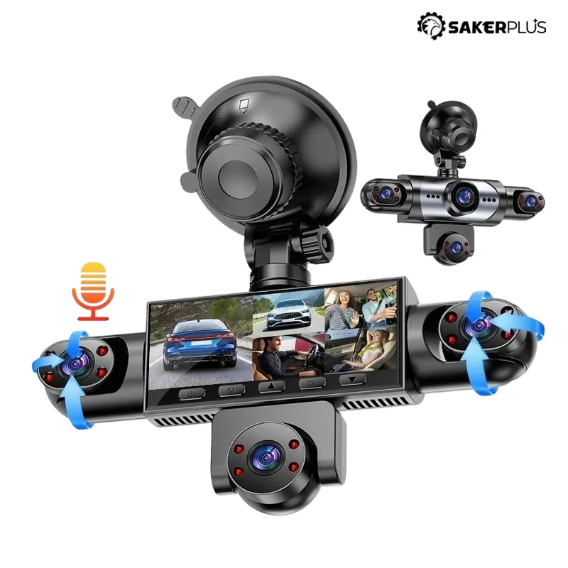 SakerPlus Five Channel Wide Angle Dash Cam