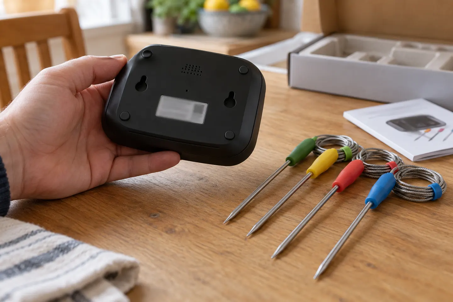 BFOUR Wireless Meat Thermometers and Instructions