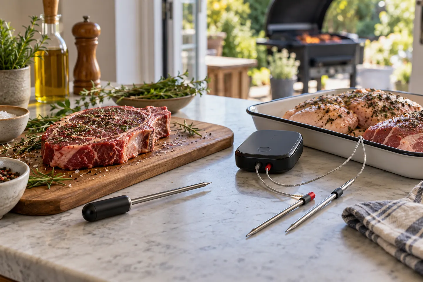 Bluetooth Wireless Meat Thermometers and App Features
