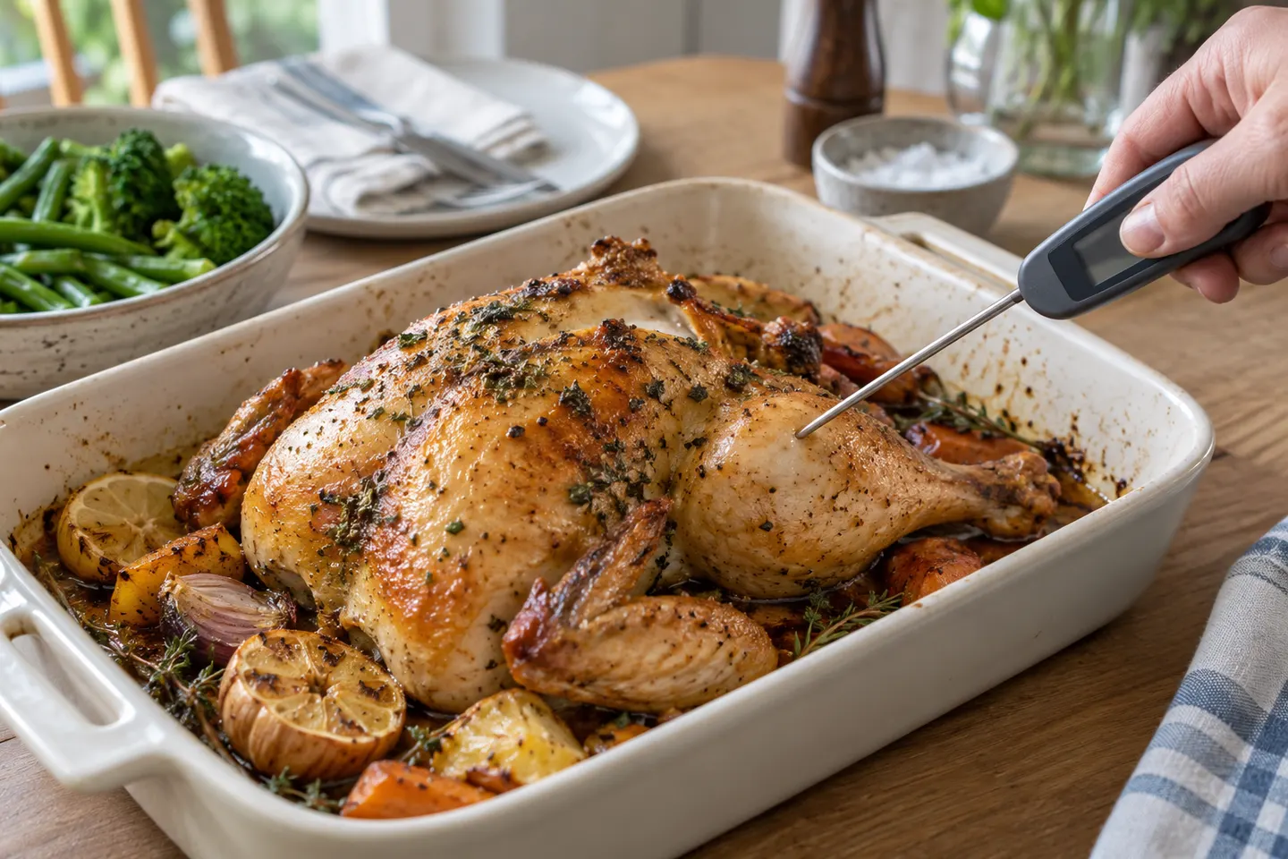 Meat Thermometer Temperature for Cooked Chicken