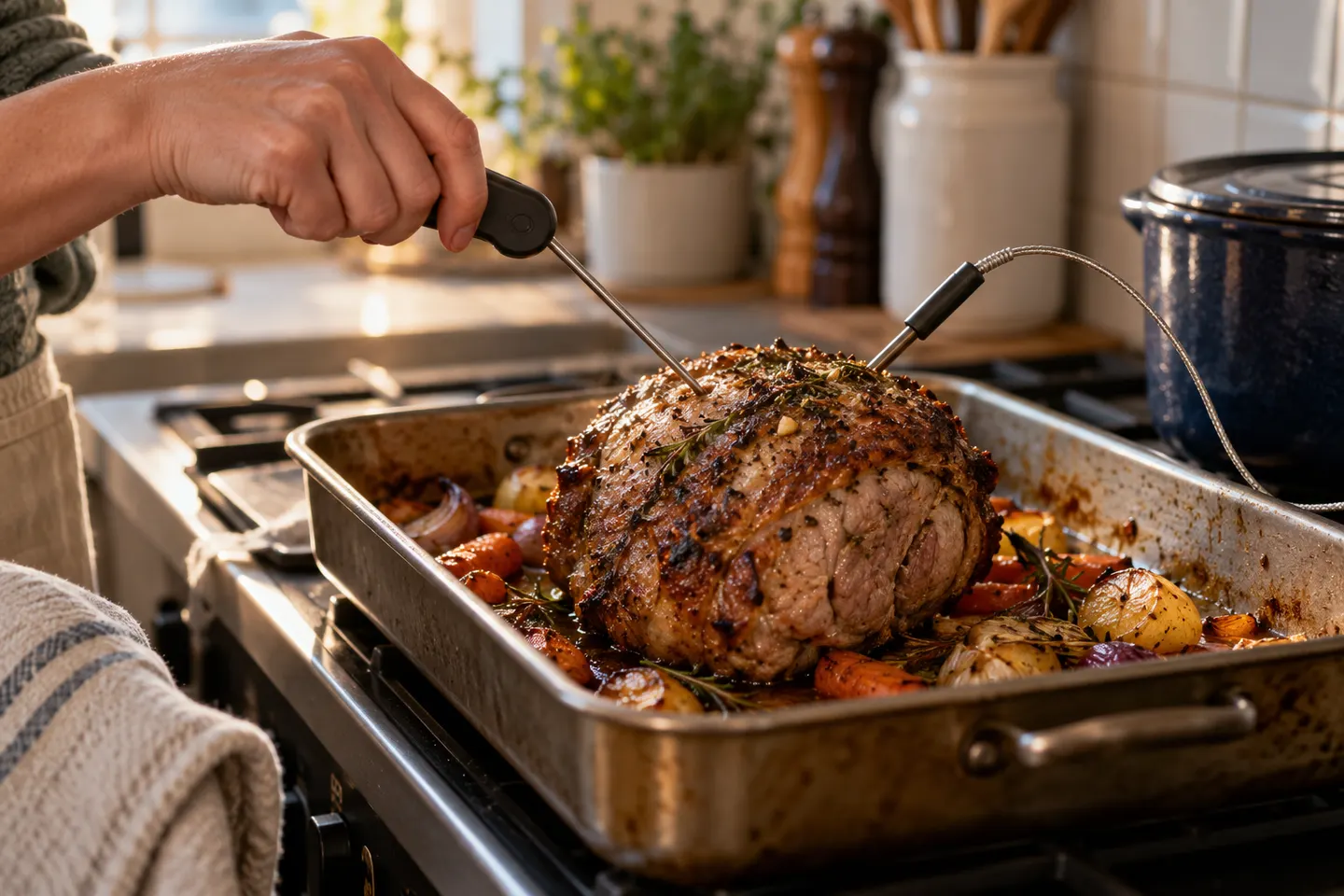Do You Leave a Meat Thermometer in While Cooking?