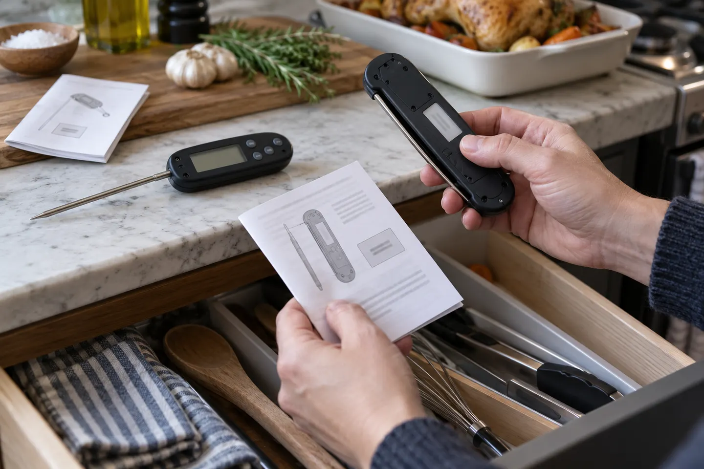 Heston Meat Thermometers by Salter