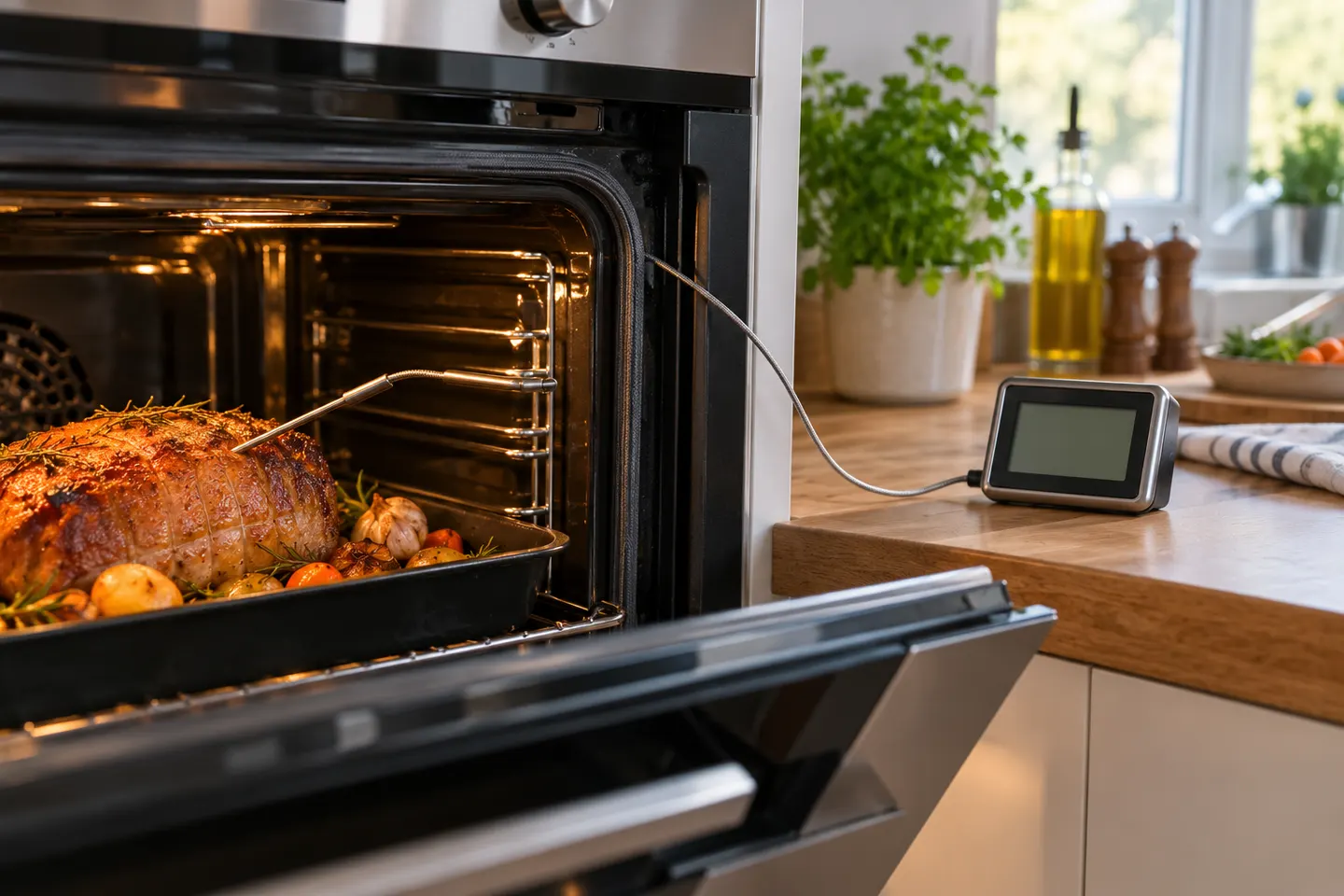 Wired Meat Thermometers for Cooking