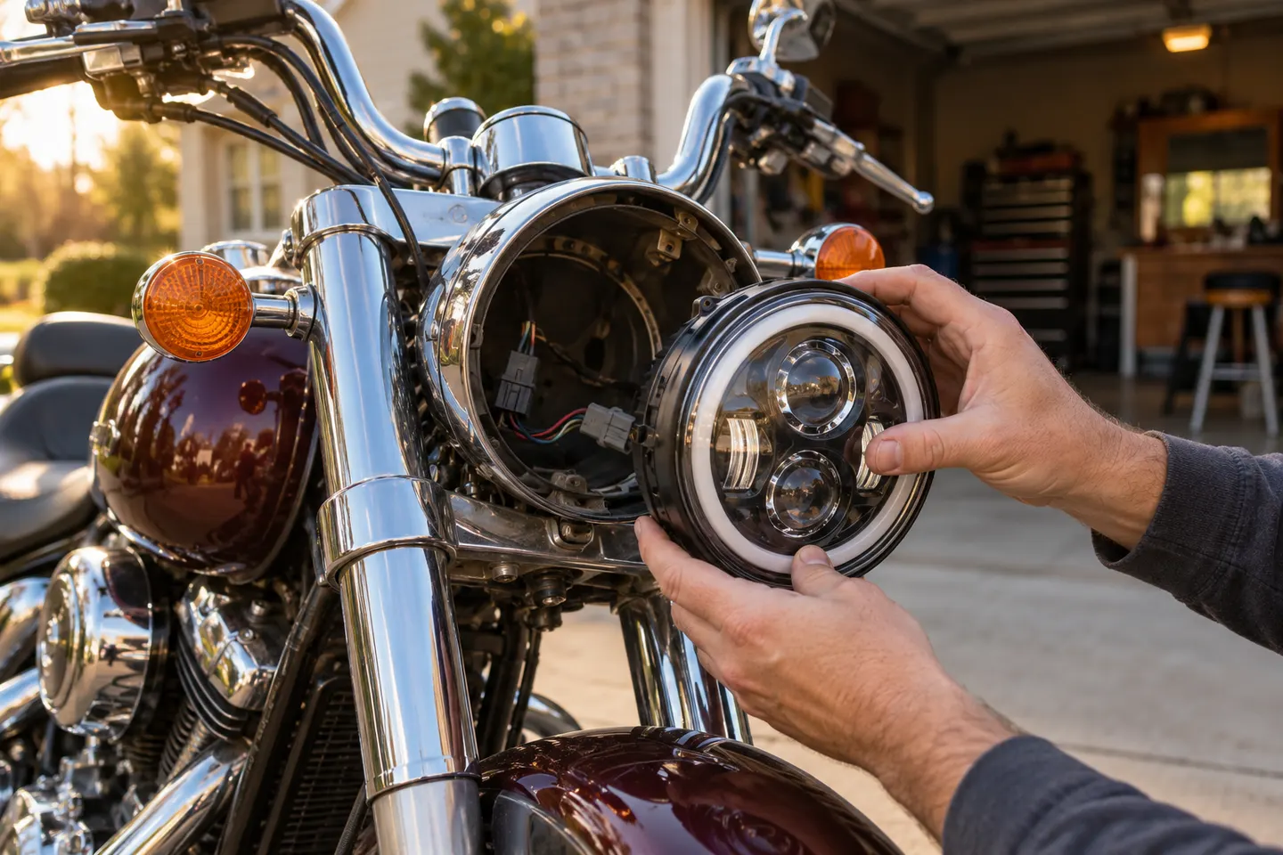 Choosing an LED Headlamp for a Harley-Davidson Motorcycle
