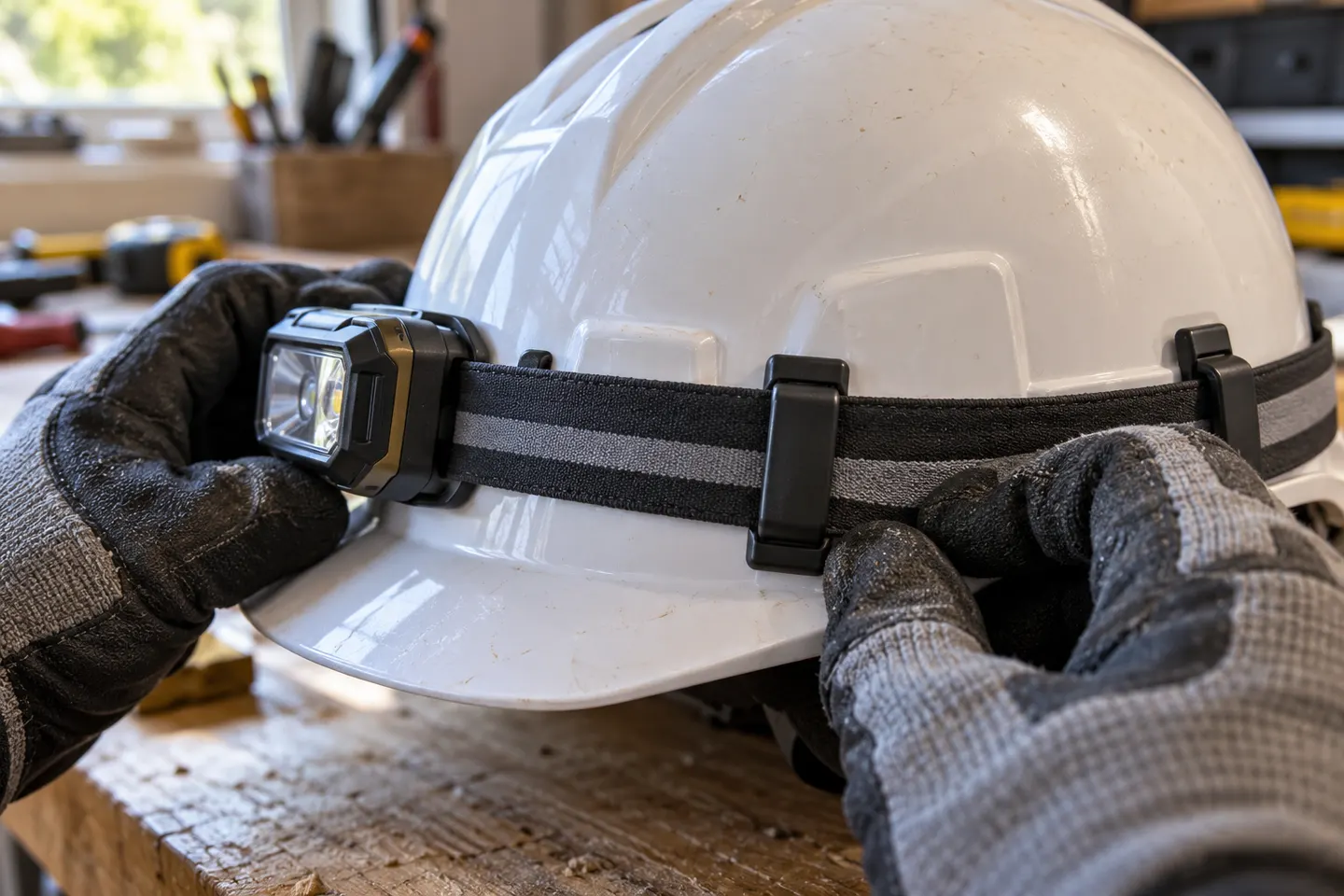 Headlamp Retainer Clips for Secure Helmet Mounting